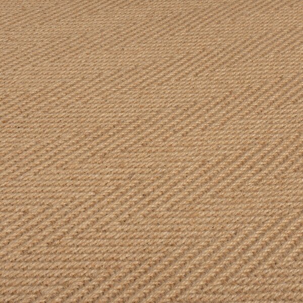 Flair Rugs, Běhoun Herringbone Border Kira Green, 60x230, béžová, chodba / předsíň