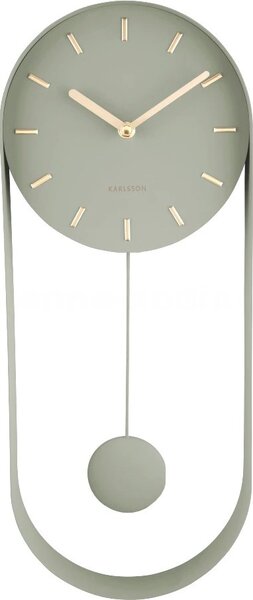Designové kyvadlové nástěnné hodiny 5822DG Karlsson 50cm