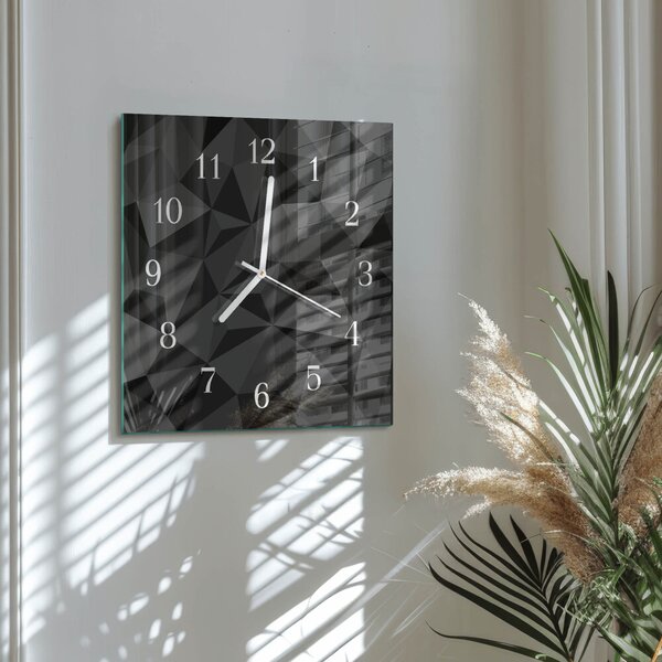 Skleněné hodiny 3D vzor zskb-30x30-00060284