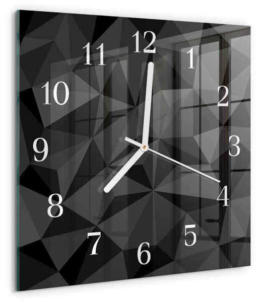 Skleněné hodiny 3D vzor zskb-30x30-00060284