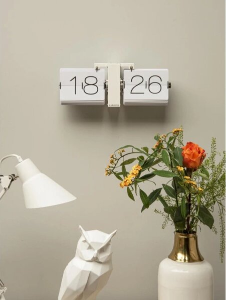 Designové překlápěcí hodiny KA5602WH Karlsson 36cm