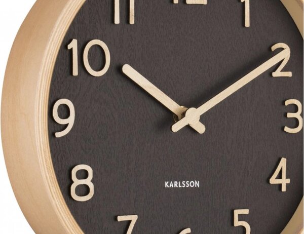 Designové nástěnné hodiny 5851BK Karlsson 22cm
