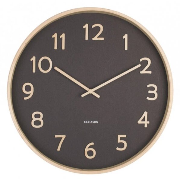 Designové nástěnné hodiny 5852BK Karlsson 40cm