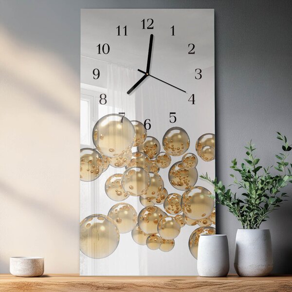 Skleněné hodiny vertikální Míče zsppc-30x60-00179643