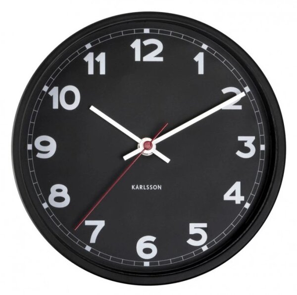 Designové nástěnné hodiny 5846BK Karlsson 22cm