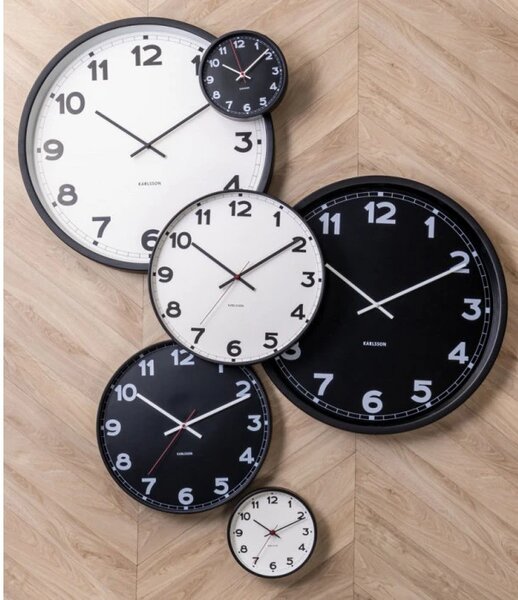Designové nástěnné hodiny 5847WH Karlsson 41cm