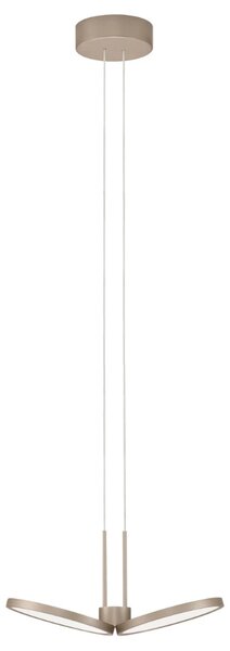 Béžové závěsné LED světlo Nova Luce Vea 33 cm