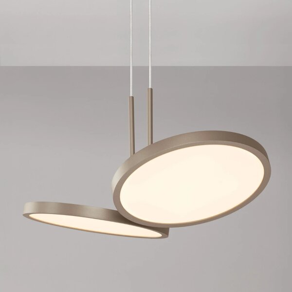 Béžové závěsné LED světlo Nova Luce Vea 33 cm