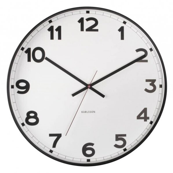 Designové nástěnné hodiny 5847WH Karlsson 41cm