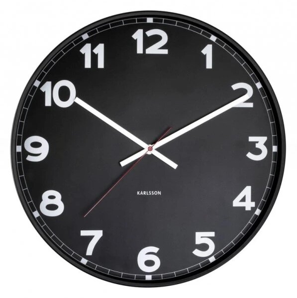 Designové nástěnné hodiny 5847BK Karlsson 41cm
