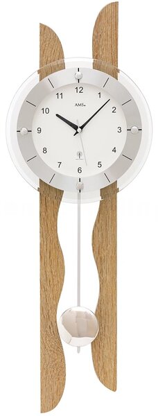 Kyvadlové nástěnné hodiny 5239 AMS řízené rádiovým signálem 70cm