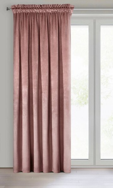 ZATEMŇOVACÍ ZÁVĚS NA PÁSCE ROSA 140X270 CM TMAVĚŘŮŽOVÁ