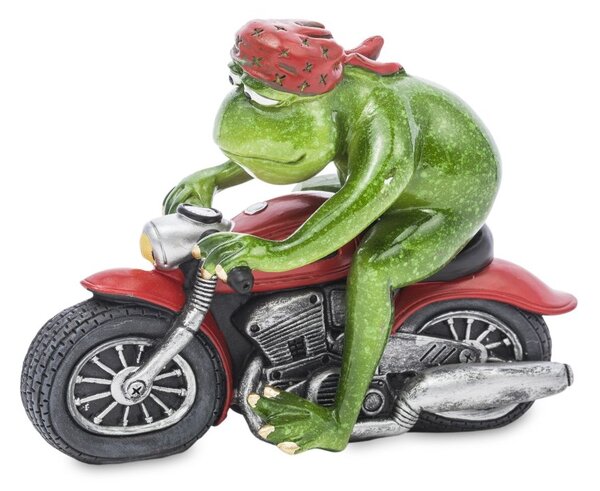 Soška Žaba Motorkář