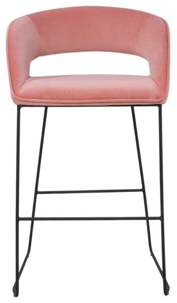 -25 % Dny Marianne - Miotto Lososová sametová barová židle Aventino 75 cm
