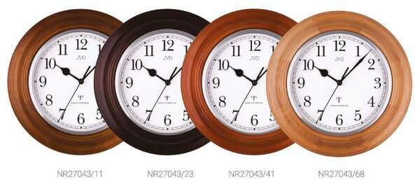 Nástěnné hodiny NR27043/41 JVD řízené rádiovým signálem 29,5cm