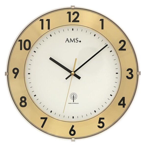 Rádiem řízené nástěnné hodiny AMS 5947