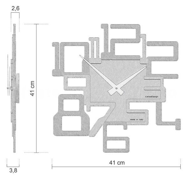 Designové hodiny 10-131-76 CalleaDesign Big Kron 41cm
