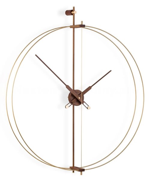 Designové nástěnné hodiny Nomon Barcelona Premium Gold 81cm