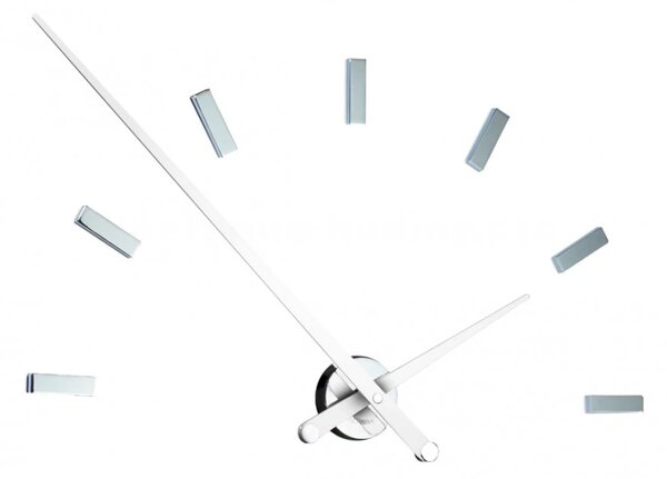 Designové nástěnné hodiny Nomon TACON 12L white 100cm