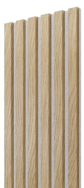 Akustický panel, Evropský dub, šedý filc, 30x275 cm