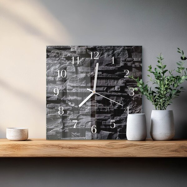 Skleněné hodiny Kameny zskb-30x30-00084441