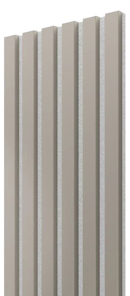 Akustický panel, Pískově béžová, šedý filc, 30x275 cm