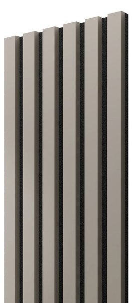 Akustický panel, Pískově béžová, černý filc, 30x275 cm