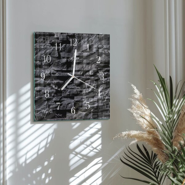 Skleněné hodiny Kameny zskb-30x30-00084441
