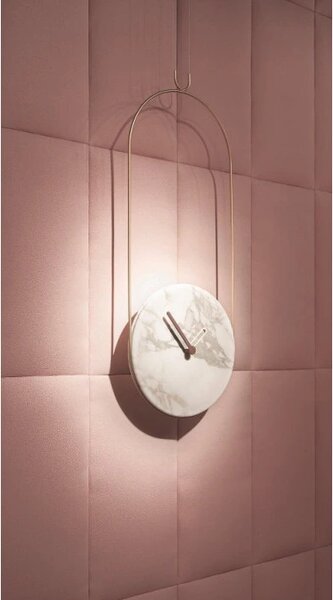 Designové nástěnné hodiny Nomon Colgante Calacatta 90cm