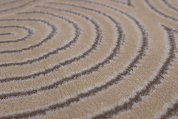 Alfa Carpets, Kusový koberec Thumbs ivory, 80x150, béžová, ložnice