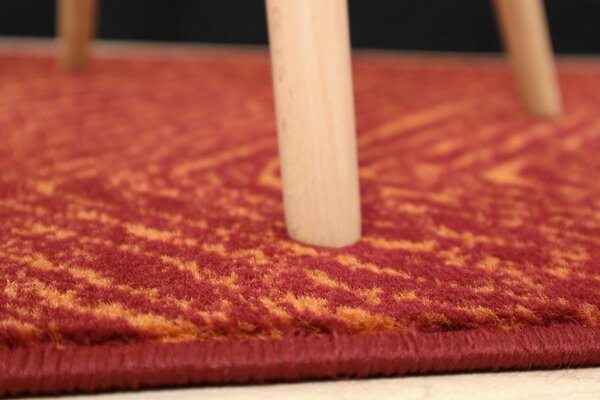 Alfa Carpets, Kusový koberec Ethno terra, 80x150, oranžová, ložnice