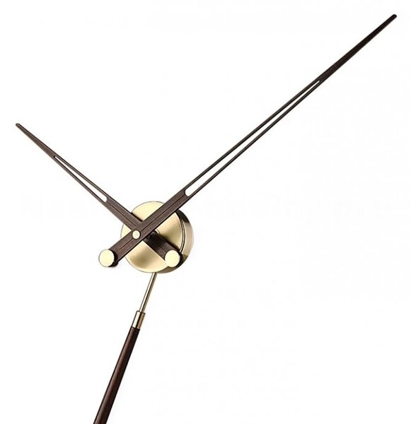 Designové stolní hodiny Nomon Puntero Gold N wenge 94cm