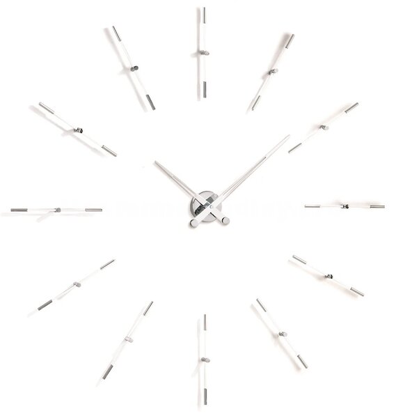 Designové nástěnné hodiny Nomon Merlin 12i white 110cm