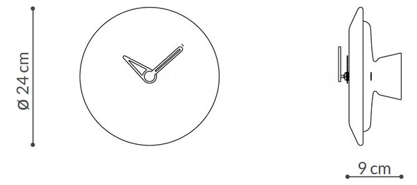 Designové nástěnné hodiny Nomon Bari S Sahara 24cm