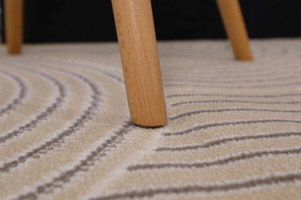 Alfa Carpets, Kusový koberec Thumbs ivory, 80x150, béžová, ložnice
