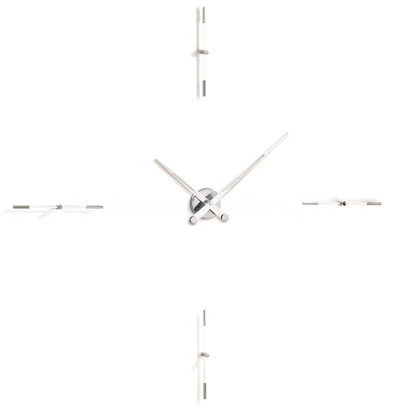 Designové nástěnné hodiny Nomon Merlin 4i white 110cm