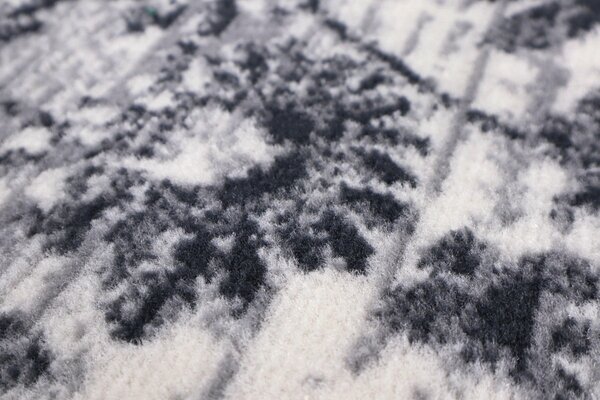 Alfa Carpets, TRHÁK: Kusový koberec Flowers grey, 80x150, šedá, ložnice