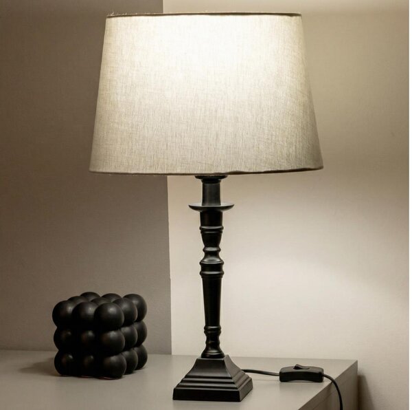 Brilagi - Stolní lampa CERIA 1xE27/60W/230V pr. 30 cm černá/šedá