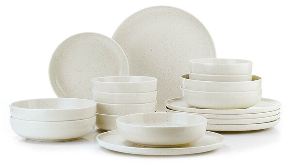 ASIR Porcelánová jídelní souprava (18 ks) krémová