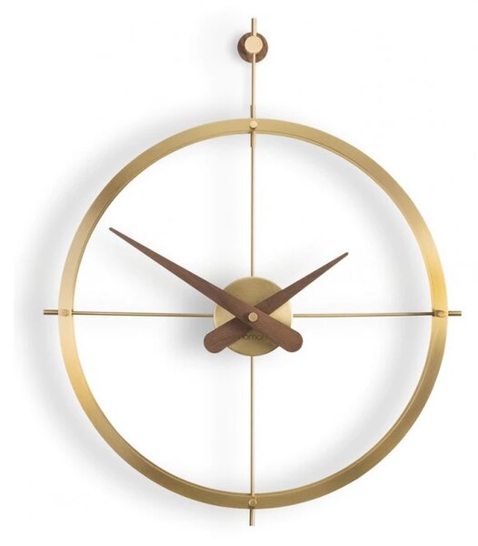 Designové nástěnné hodiny Nomon Dos Puntos Premium Gold 56cm