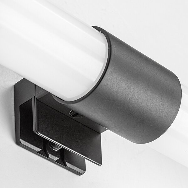 Koupelnové nástěnné LED svítidlo ZAIN černá, šířka 40 cm