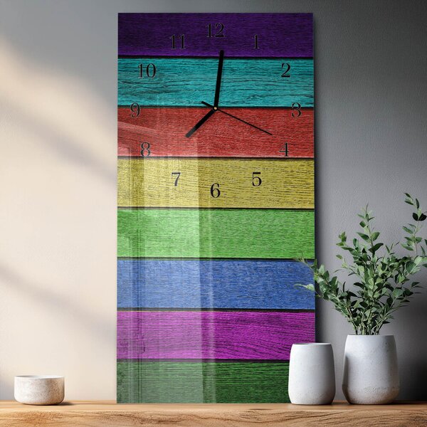 Skleněné hodiny vertikální Talíř zsppc-30x60-00170721