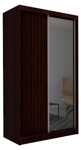 Skříň s posuvnými dveřmi a zrcadlem PATTI,150x216x61