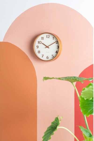 Designové nástěnné hodiny 5873WH Karlsson 22cm