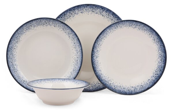 ASIR Porcelánová jídelní souprava (24 ks) bílá a modrá