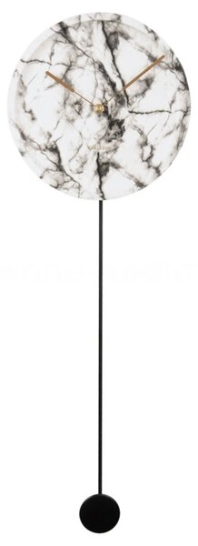 Designové kyvadlové nástěnné hodiny 5860WH Karlsson 75cm