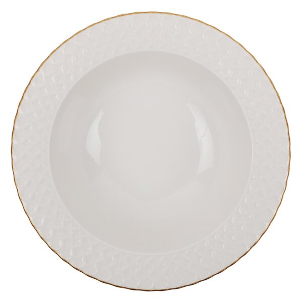 ASIR Porcelánová jídelní souprava 24 ks RICE GOLD bílá zlatá