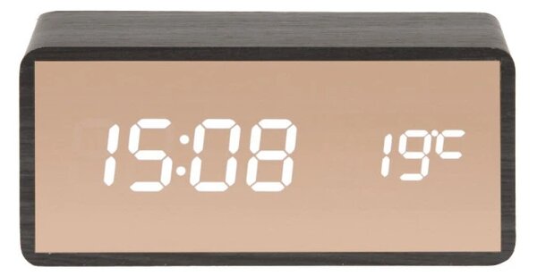 Designové LED hodiny - budík 5878BK Karlsson 15cm
