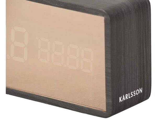Designové LED hodiny - budík 5878BK Karlsson 15cm