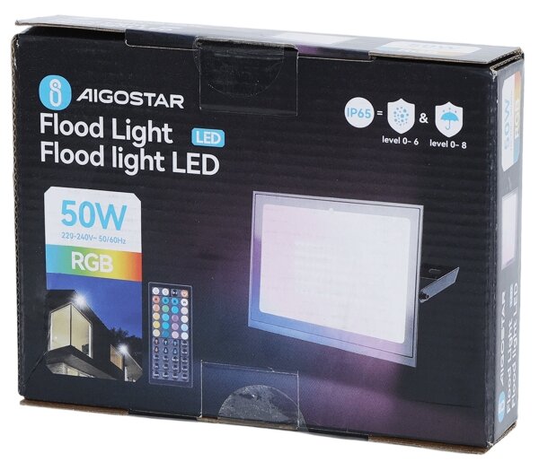 Aigostar - LED RGB Stmívatelný reflektor LED/50W/230V IP65 + DO